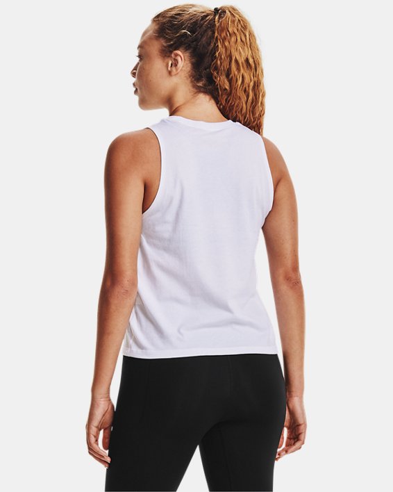 Women's UA Repeat Muscle Tank, White, pdpMainDesktop image number 1